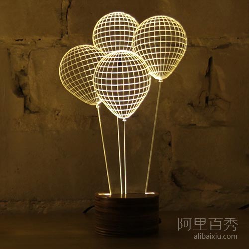 利用错觉设计的3D立体灯泡--阿里百秀 利用错觉设计的3D立体灯泡--阿里百秀